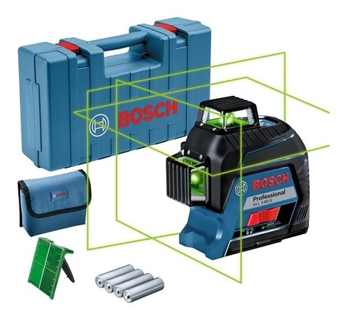 Nivel Laser Bosch Autonivelante Gll 3-80 G Lineas Verdes 360