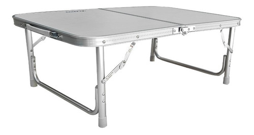 Imagen 3 de 10 de Mesa Camping Plegable Aluminio Valija Altura Regulable Qusto