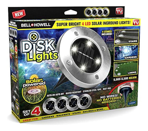 Luces De Disco Bell + Howell Luces Solares De Suelo - Encend