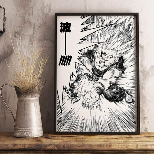 3 Cuadros De Dragon Ball Z A Eleccion Grabados En Madera