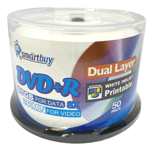 Dvd+r Doble Capa Smarbuy 8x X50