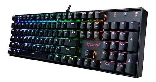 Teclado Redragon Mitra Qwerty Español Latinoamérica Rgb