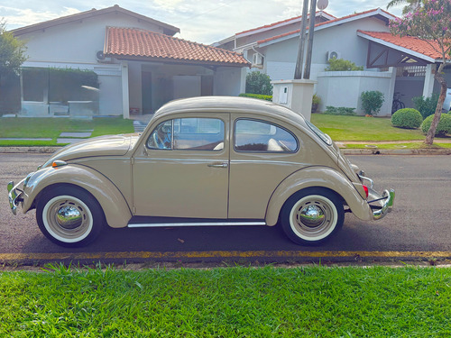 Volkswagen Fusca 67 Bege Impecável Todo Restaurado Original