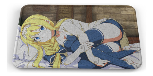 Tapete Sword Art Online Alice Acostada Baño Lavable 40x60cm