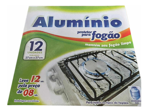 Aluminio Papel Para Cocina 12und Protector De Cocina