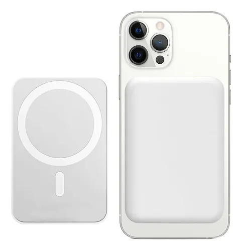 Power Bank Inalámbrico Magnético 10000 Mah Para Iphone Blanco