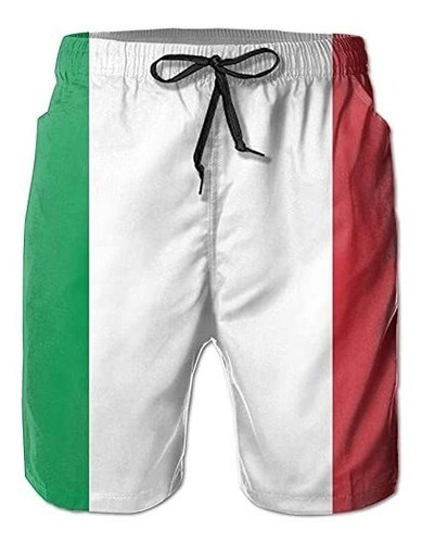 Bandera Italiana Imprenta Hombres Verano Piscina V873x