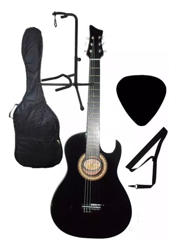 Imagen 1 de 9 de Guitarra Acustica Base Piso Forro Pua Colgador Aire Artesal