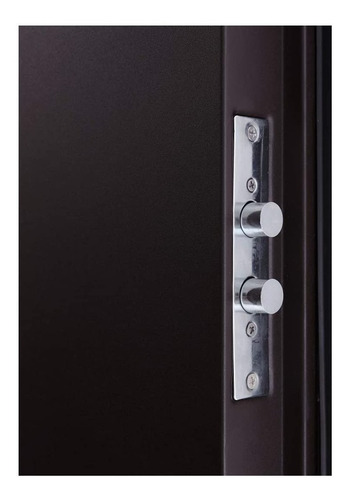 XE Seguridad | Puerta De Seguridad XE Tesla Con Fijo S5 130-213 Apertura Izquierda 100% Acero Color Chocolate