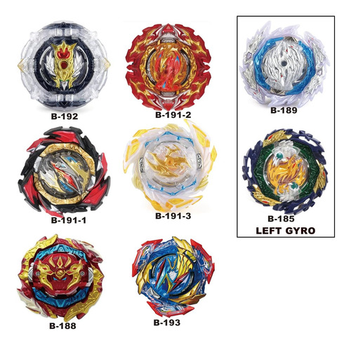 Mustybelt Bey Battling Gyro Launcher Y Spinning Tops Set - J