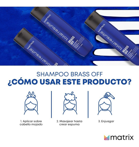 Imagen 4 de 6 de Shampoo Matizador Azul Para Cabello Castaño Claro 300ml