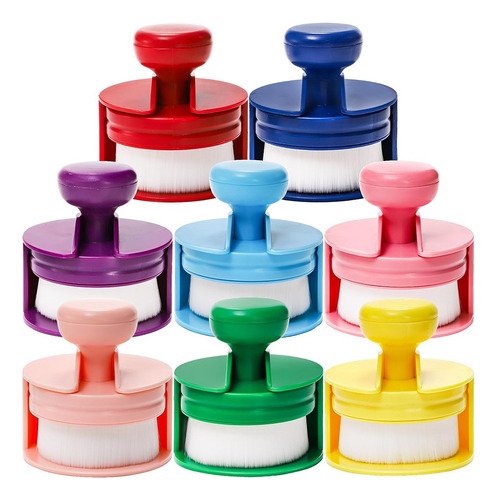 Pinceles De Mezcla De Tinta Plana De 8 Colores, Mezclador De