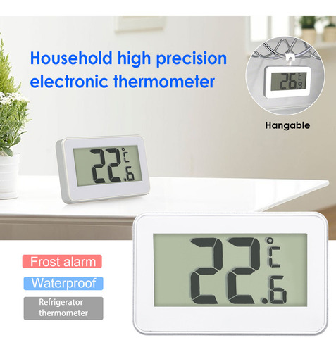 Termómetro Digital Lcd For Frigorífico Y Congelador Con Sop
