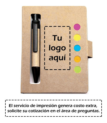 Imagen 2 de 10 de Mini Libreta De Papel Reciclado