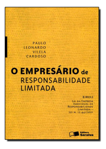 -, de Paulo Leonardo Vilela. Editora SARAIVA (GERAL) - GRUPO SOMOS SETS, capa mole em português