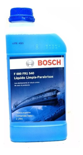 Liquido Sapito Limpia Parabrisas Bosch Rinde 10 Litros