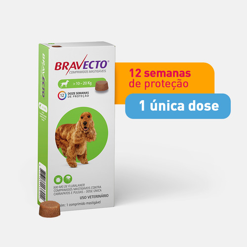 Bravecto P/ Cães De 10 A 20kg Verde