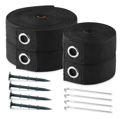 Navaris Set Cintas Campo De Voleibol - Kit De Cinta Negra De