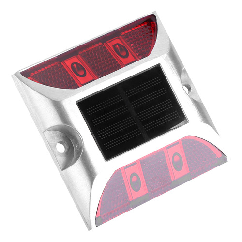 Aleación De Aluminio Solar Rojo, Resistente Al Agua, 4 Led,