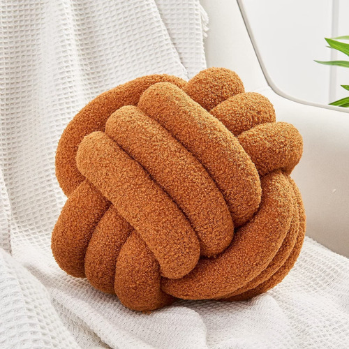 Almohada Knot Ball Uvvyui, Suave, Decorativa Para El Hogar,