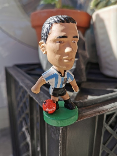 Muñeco Simeone Cabezon Mundial Francia 98 Coca Cola (Usado)