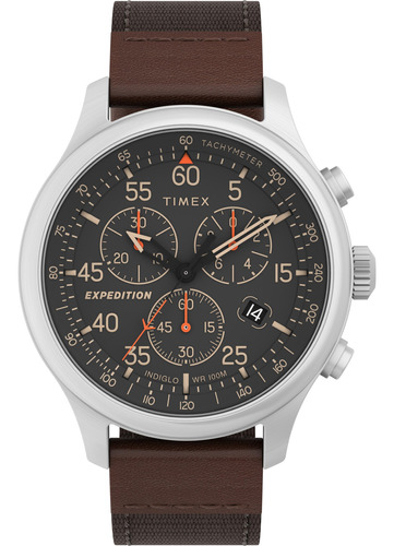 Reloj Timex Expedition(r) Field Chronograph 43mm Strap Brown