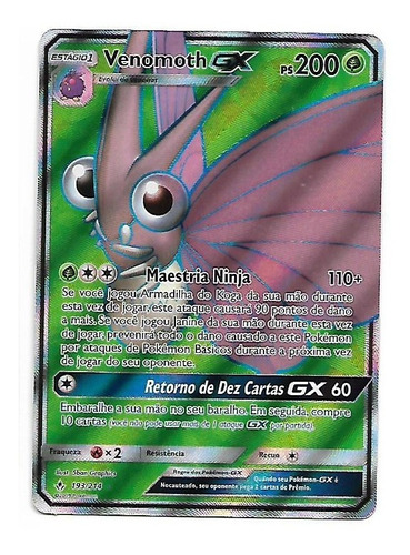 Venomoth Gx Full Art 193/214  - Elos Inquebráveis (original)