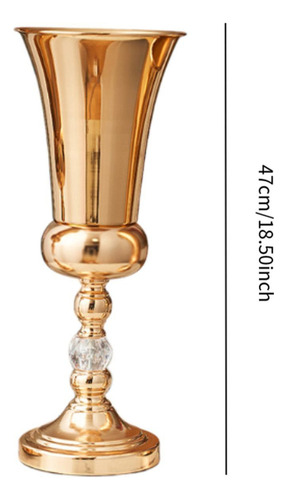 Casamento Flor Trumpet Vaso Arranjos De Flores Metal M