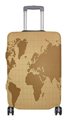 Maleta - Travel Luggage Cover Vintage World Map   Suitc