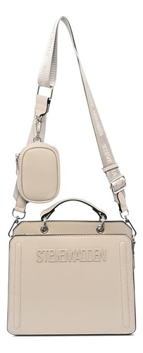Bolsa Satchel Steve Madden Bevelyn Color Sesame