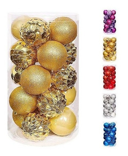 Bolas Para Arbol De Navidad  -packx 20u. De 8cm./dorado