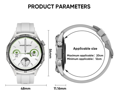 Reloj Deportivo Moderno Bluetooth Call Ecg+ppg Con Frecuenci