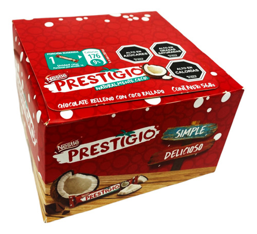 Display Prestigio Nestlé Relleno De Coco (display 16 Uni)