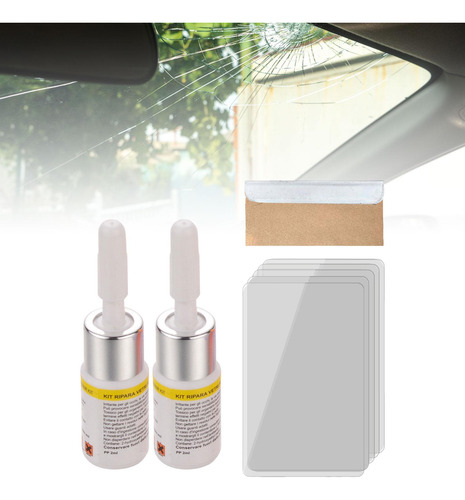 2x Kit De Reparación De Grietas De Parabrisas De Automóvil