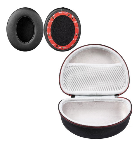 Imagem 3 de 8 de Case Capa P/ Fone Ouvido Beats Studio 2.0 E 3.0 + Almofada