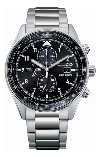 Reloj Citizen Ca077081e Para Hombre Marcador 24hs Taquimetro