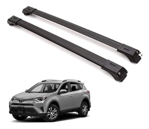 Barra Transversal Aluminio Para Toyota Juego Equipaje Carga