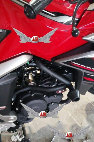 Imagen 4 de 7 de Defensa De Motor Con Slider Ira Yamaha Fz Fi 2.0 Negro A R