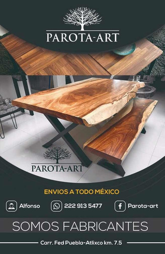 Imagen 2 de 2 de Mesa Parota Comedor Parota 10 Personas