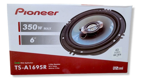 Imagen 3 de 3 de Cornetas Pioneer 6.5'' 2 Vías Coaxiales 350w Ts-a1695r