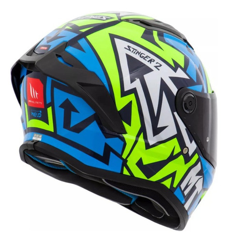 Capacete Mt Stinger2 Diversos Gráficos + Viseira *promoção*
