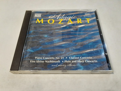 Adagio, Mozart - Cd 1997 Alemania Casi Como Nuevo 9/10 Naxos