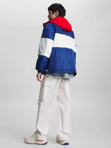Chaqueta Azul Reversible Colorblock Para Hombre Tommy Hilfiger Tommy Jeans