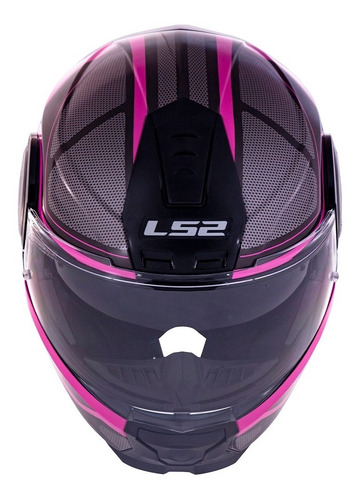 Imagem 4 de 5 de Capacete Ls2 Ff902 Scope Mask Rosa Escamoteável Novo
