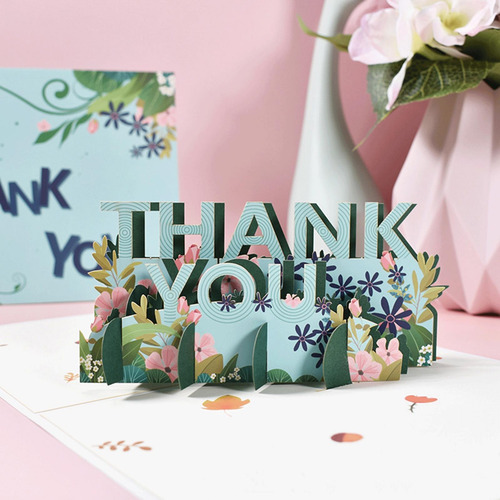 Tarjeta De Agradecimiento 3d, Tarjetas De Regalo Creativas,