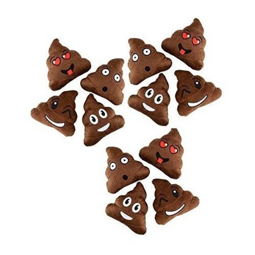 Amsum Emoji Poop Almohada 5  Plush Surtido- 12 Pack - Oerij