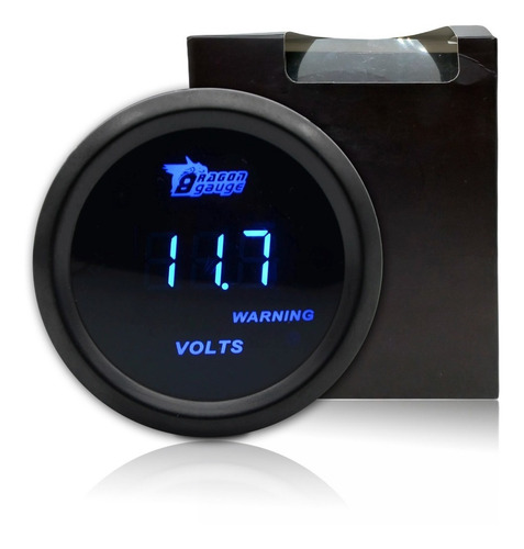 Imagen 1 de 8 de Voltimetro Digital Led Auto Camioneta 55mm