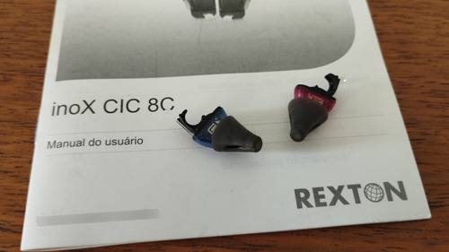 Aparelho Auditivo Rexton Inox Cic 8c (par) Com 30 Baterias (Usado)