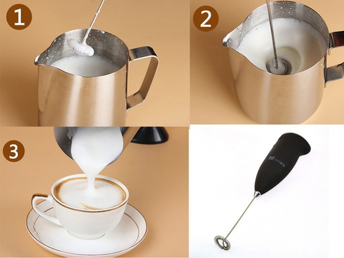 Imagen 10 de 10 de Batidor De Leche Espuma Capuchino Omelett Malteadas Y Café