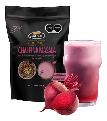 Te Chai Pink Masala 125g Fácil Preparación Tibiri Contentti